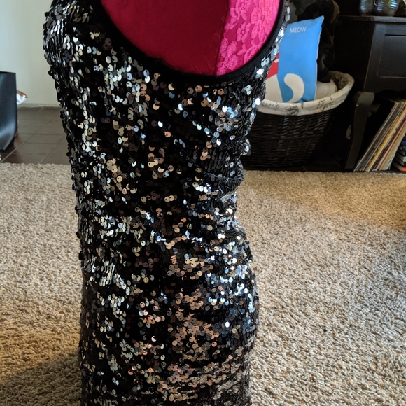 Sequin n tunic /micro mini - Picture 5 of 5